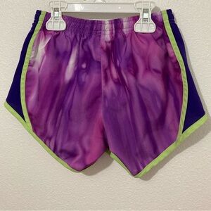 Nike Dri-Fit Girls Shorts Activewear Running Yoga Green Liner Size Small